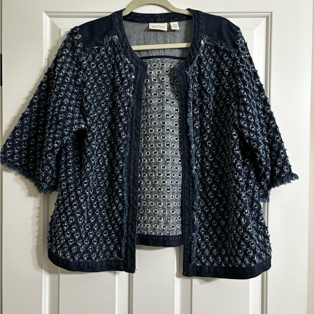 Chicos denim jacket! Very cute!!